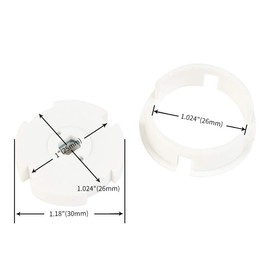 Rollerhouse 1.25" Crown and Drive Adapter Bushing Set for 25mm DC Motors with Roller Size of 1.25" Rollease Tubes
