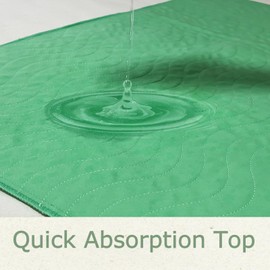 Albelia Washable Bed Pads Underpads, 18" x 24" (Pack of 2) - Heavy Absorbency Reusable Bedwetting Incontinence Pads for Kids, Adults, Elderly, and Pets - Waterproof Protective Pad for Bed,Floor