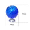 Set of 5 Blue Bubbles Knobs, Round Handles Pulls for