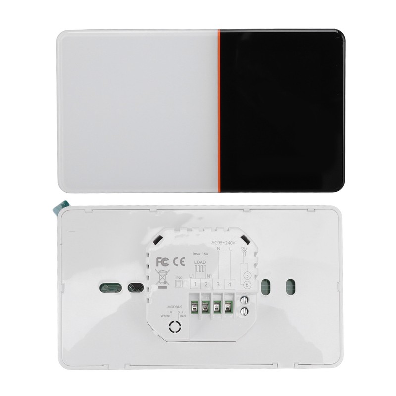 Smart Electric Thermostat White Programmable WiFi Thermostat with Temperature Humidity