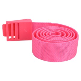 Cinturón de Nailon para Buceo, cinturón de Buceo Duradero de 150 cm con Accesorio de Buceo con Hebilla Adecuado para Buceo, esnórquel, Pesca y Buceo Libre(Rosa)