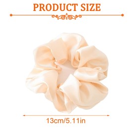 SUJEBKC 3-Piece Satin Hair Bun Headband, Scrunchies, Elastic, Satin Fabric Bun Set for Girls