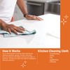 E-Cloth Kitchen Cleaning Cloth, Premium Microfibre Cleaning Cloth with Scrubber,