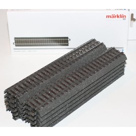 Märklin H0 10 Straight Tracks 24188 Length 188.3 mm