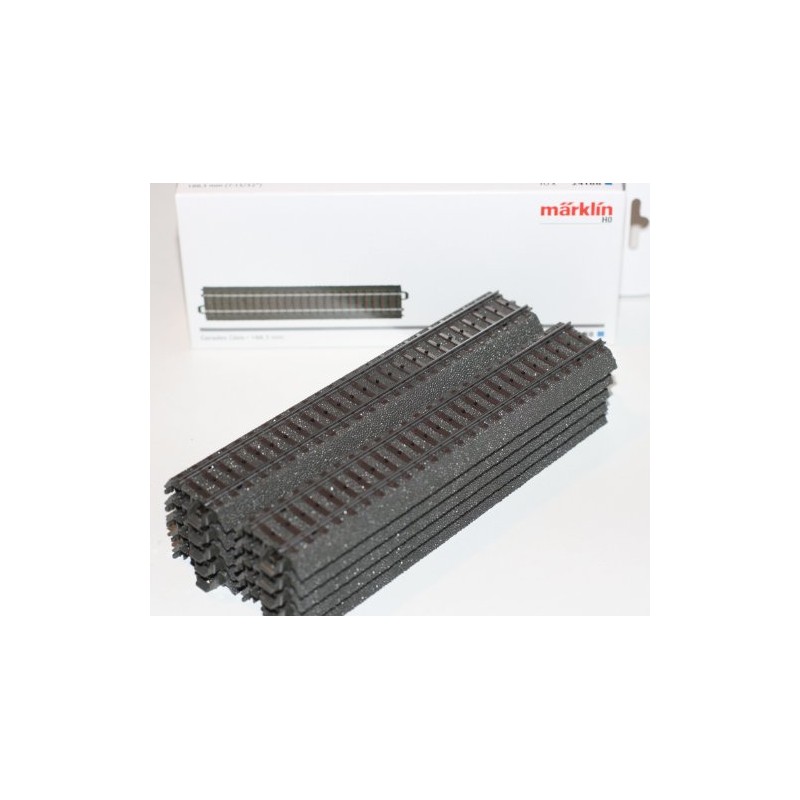 Märklin H0 10 Straight Tracks 24188 Length 188.3 mm