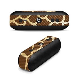 MightySkins Carbon Fiber Skin for Beats by Dr. Dre Pill Plus - Giraffe | Protective, Durable Textured Carbon Fiber Finish | Easy to Apply, Remove, and Change Styles | Made in The USA