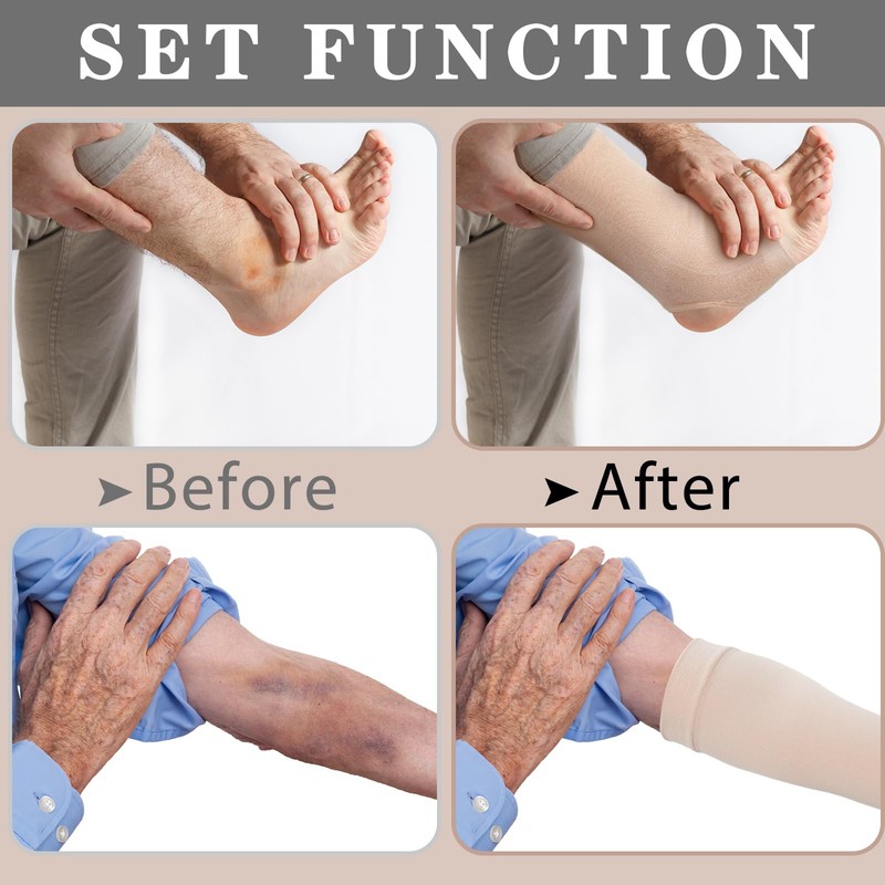 Zoooyawn 4 Pairs Elderly Leg and Arm Skin Protectors Leg