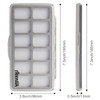 3PACK-Aventik Slim Fly Fishing Box Clear Lightweight Tackle Organizer with