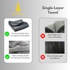 jaramari® 2 x Super Absorbent Microfiber Cloth 60x40cm Charcoal Grey.