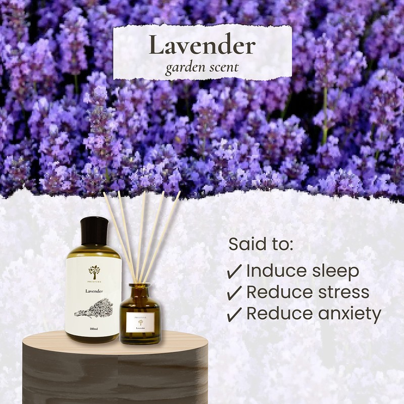 PRISTINE Lavender Dream Reed Diffuser for Home | Fresh Lavender