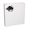 Bucking Bull Silhouette Decal Notebook Car Laptop 5.5" (Black)