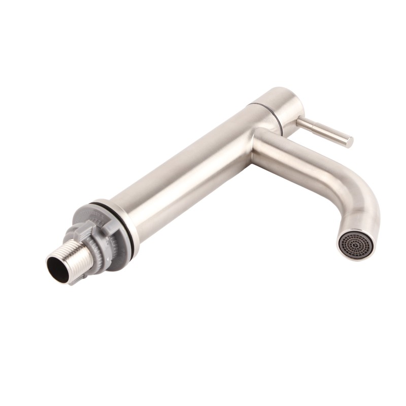 Stainless Steel Brushed Surface Basin Water Faucet Bathroom Single Cold