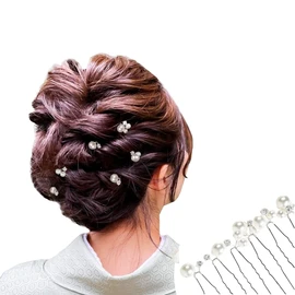 Hair Ornament, Hair Pin, Pearl Set, U Pin Kimono, Wedding & JuJu
