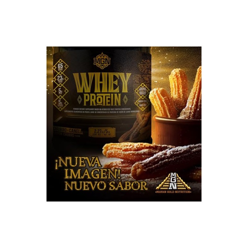 Whey Protein Mayan Gold Nutrition Sabor Churro de Canela