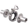 DERNORD 2 Pcs Sanitary Female Threaded Ferrule Pipe Fittings +