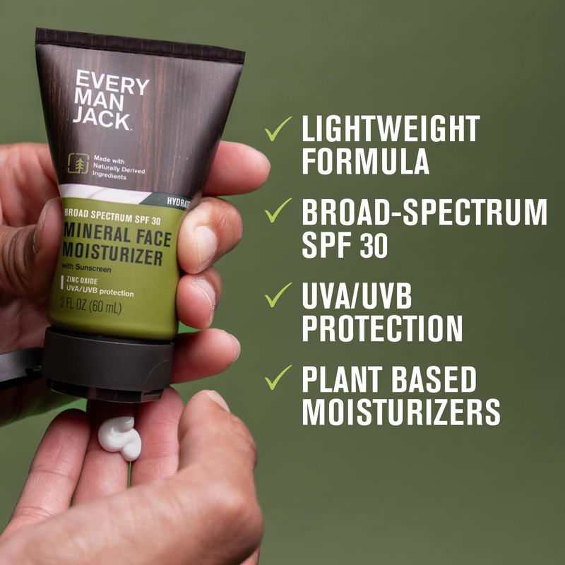Every Man Jack Men's Mineral Face Lotion w/Broad Spectrum SPF