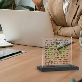 Speech Therapist Appreciation Gifts, Inspirational Decor for Speech Language Pathologist SLP Office, Meaningful Quote Sign for Therapists, Colleagues, or Mentors Decor Sign Plaque VA16