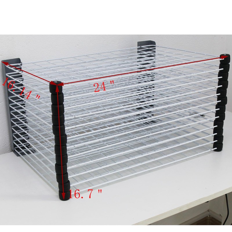 INTSUPERMAI 12 Shelves Art Drying Rack Painting Drying Rack Screen