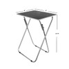 Home Basics Multi-Purpose Sturdy and Durable Decorative Bedside Laptop Snack