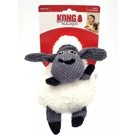 KONG Floofs Sherps Sheep MEDIUM Plush Crinkley Squeaky Plush Toss & Chew Dog Toy