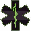BLUE STAR OF LIFE REFLECTIVE HELMET DECAL