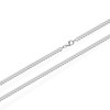 NKlaus 925 Sterling Silver Curb Chain 2.50 mm Wide, Silver