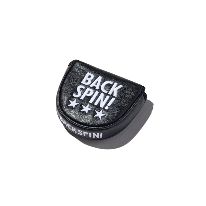 Golf Putter Headcover Simple Star Mallet Magnet (Black)