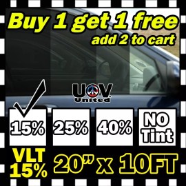 TMS Lexen Uncut Window Tint Film Roll 15% VLT 20" 10ft Office Auto Commercial Home 2025