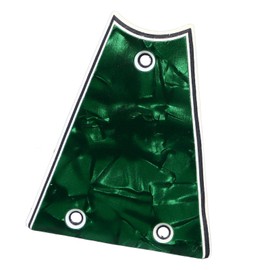 Fabater Truss Rod Cover Plate, Universal 3 Hole Design, Unique Pattern, Easy Installation, Heavy Duty Plastic Guitar Truss Rod Cover for Replacement (GR41 Green Pearl)