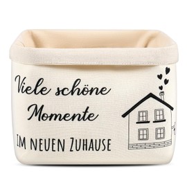 Xuniea Bread Basket Many Beautiful Moments in the New Home Gift for Moving Out or Moving Out Bread Basket Housewarming Gift Bread Bag Gift Idea for Housewarming Bread Basket Made of Fabric