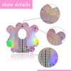 BeautyLeader 100PCS Nail Form Laser Pink Acrylic Nail Extension Sticker,