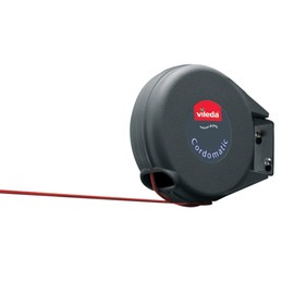 Vileda 15m Retractable Clothes Line, Red, Plastic, Practical, 6.22 inches