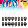 50sets Skull Rivets Single 25x16mm DIY Ghost Head Punk Style