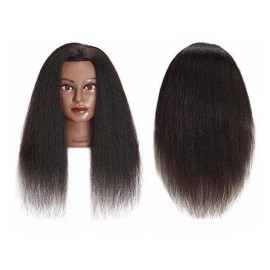 Training Head Maniqui Cabeza Cabello Natural Negro #2 40.6 Cm Traininghead