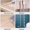 Keeshibao 60 Pack Adhesive Cable Clips Clear,6mm Wire Holders for