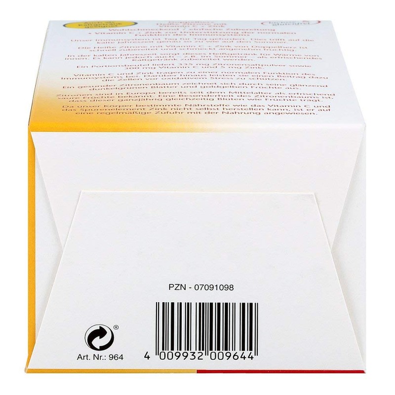 Doppelherz Hot Lemon Vitamin C + Zinc Granules Pack of