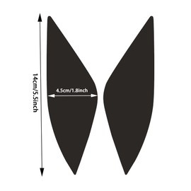 TOMALL Headlight Sidemarker Vinyl Films Smoke Tint Compatible with Honda Accord 2018-2022 20% Light Transmission Amber Edges Delete Stickers Decorations for Car (20% Dark Black)