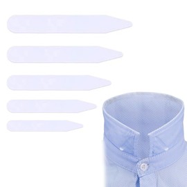 AFCJLTO Collar stiffener set for men's shirts (pack of 50) in 5 sizes - collar enhancer made of boning for optimal fit of the shirt collar, gift idea for fathers and husbands - shirt collar all over
