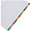 Q-Connect 20 Part A-Z Index Extra Wide Reinforced Multi-Colour Tabs