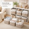 11x11 Inch Cube Storage Bins, 8 Pack Collapsible Fabric Storage