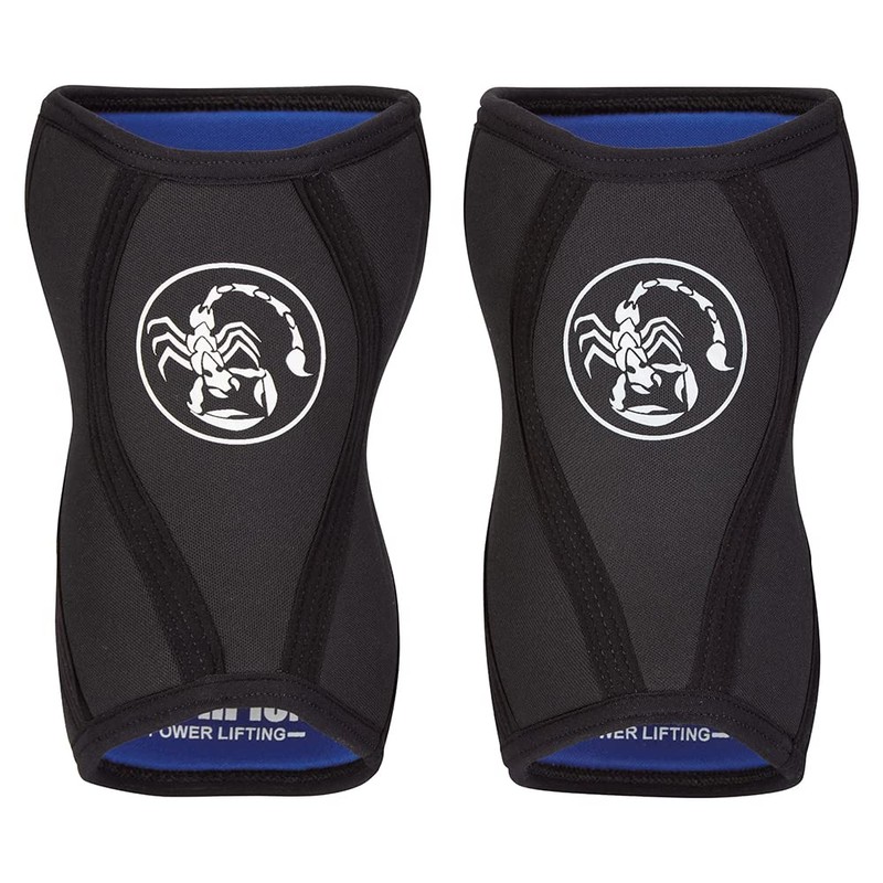 Scorpion Power Lifting Knee Sleeves for Weight Lifting 7mm Neoprene