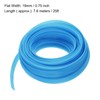 sourcing map Expandable Sleeving,3/4-inch 25ft Cable Sleeve, Sky Blue