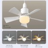 Stroagymoon Socket Fan Light Small Ceiling Fan with Light and