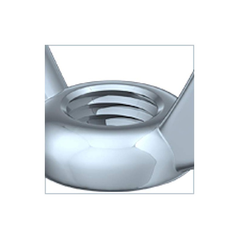 Faithfull FXWING6B M6 x 1 Wing Nuts (Pack of 10)