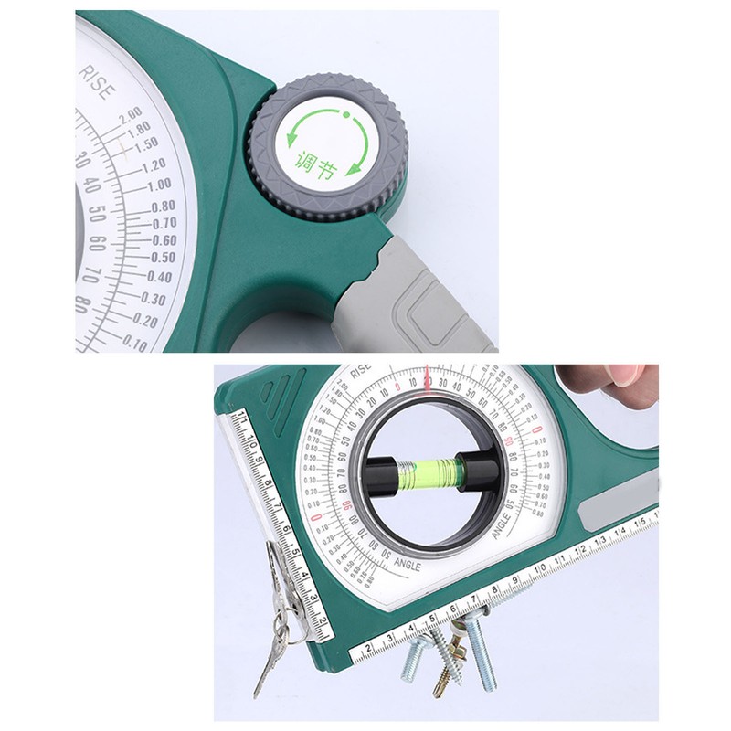 Inclinometer Multifunctional Bubble Level Angle Meter Clear Scale High Strength