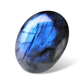 Vesaneae Moonstone Oval Palm Stones, Natural Moonstone Crystal, Pocket Massage Worry Stone, Healing Crystal for Anxiety Stress Relief Therapy Meditation