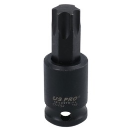 T55 Male Torx Star Impact Impacted Shallow Short Bit Socket 3/8in Drive