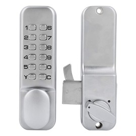 1‑11 Digitals Mechanical Password Door Lock Set, Zinc Alloy Sliding Swing Password Combination Keyless Entry Door Lock for Home, Office (Need a Door Frame if Installed on Glass Door)