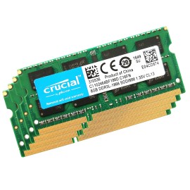 Crucial 32GB (4x 8GB) 1866MHz DDR3L SODIMM PC3L-14900 Laptop RAM CT102464BF186D