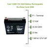 Casil 12v 33ah Replacement Battery Compatible with Cub Cadet Lawn Tractor Battery 320+ CCA's, U1-35 for LT1040, LT1042, LT1045, LT1046, LT1050, SLT1550, SLT1554